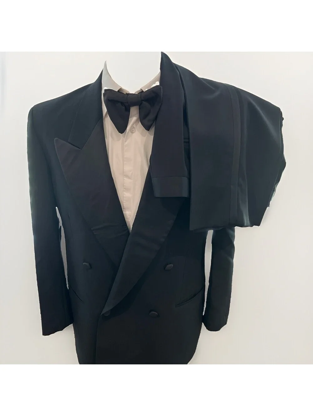 MANI GIORGIO ARMANI DOUBLE BREASTED TUXEDO AND JACK VICTOR PANTS 39R 34x31 VGC